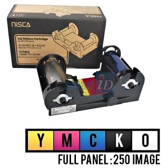 Ruy băng mực màu YMCKO máy in thẻ nhựa Nisca PR-C101 250 thẻ/ cuộn